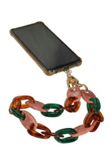 Acrylic Chain Phone Strap - Pink Mix by Goddiva Accessories