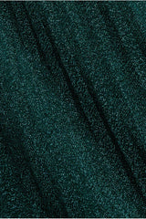 Bardot Pleated Skirt Maxi Dress - Emerald by Goddiva