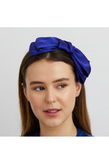 Blue Fascinator Bow Headband by QueenMee Accessories