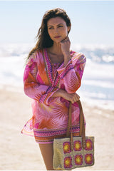 Adalia Cover Up - Pink by Pia Rossini