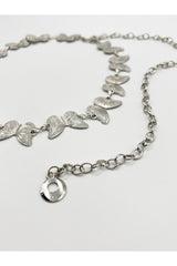 Butterfly Chain Belt In Silver by SVNX