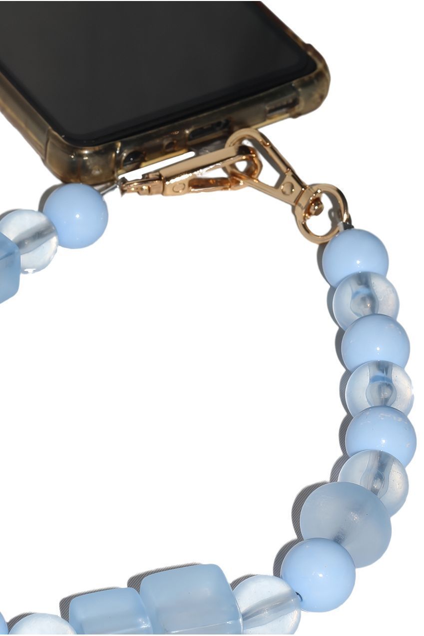 Acrylic Phone Strap - Matte Blue by Goddiva Accessories