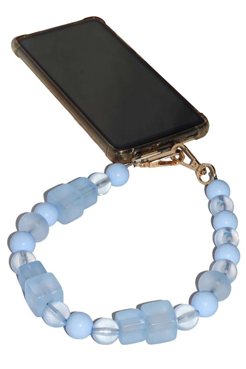 Acrylic Phone Strap - Matte Blue by Goddiva Accessories
