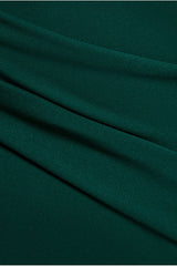 Bardot Pleated Maxi Dress - Emerald Green by Goddiva Plus
