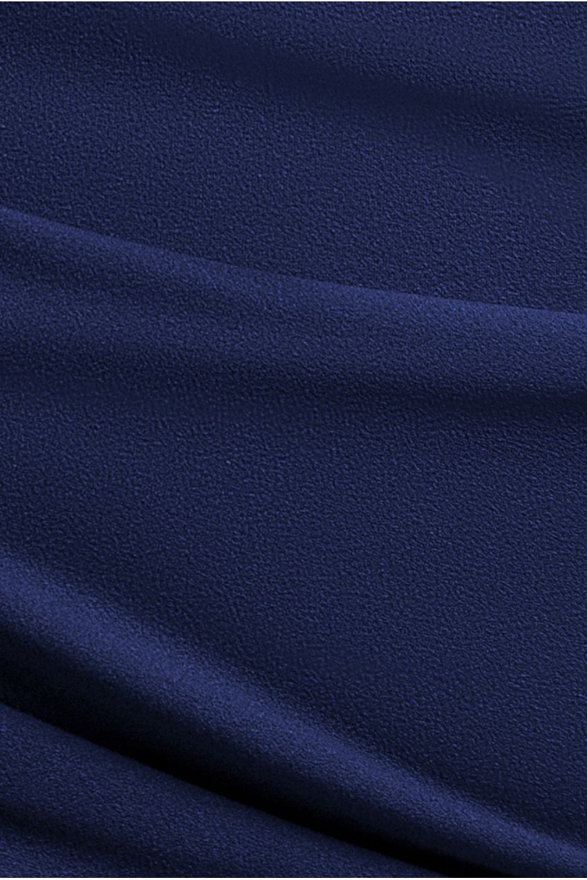Bardot Pleated Maxi Dress - Navy Blue by Goddiva Plus