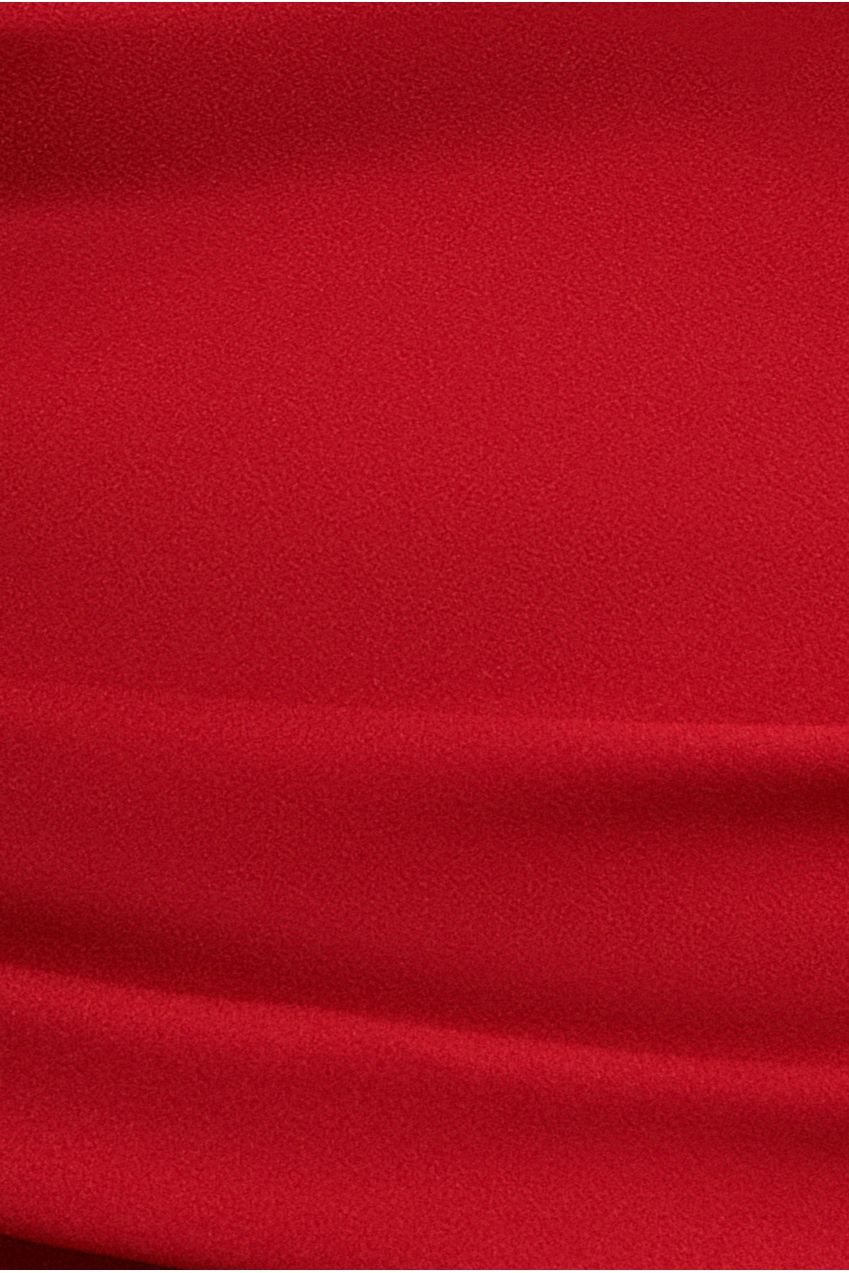 Bardot Pleated Maxi Dress - Red by Goddiva Plus