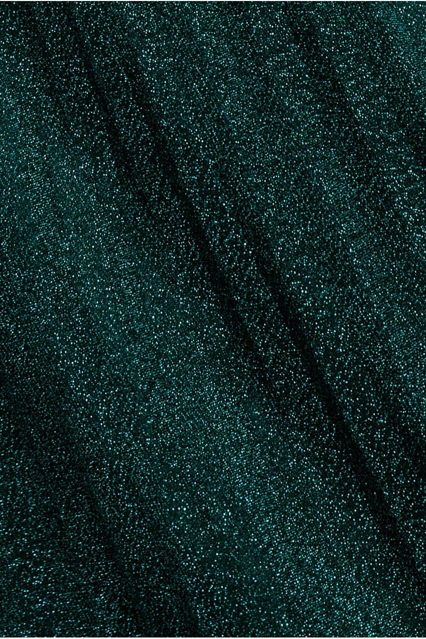 Bardot Pleated Skirt Maxi Dress - Emerald by Goddiva