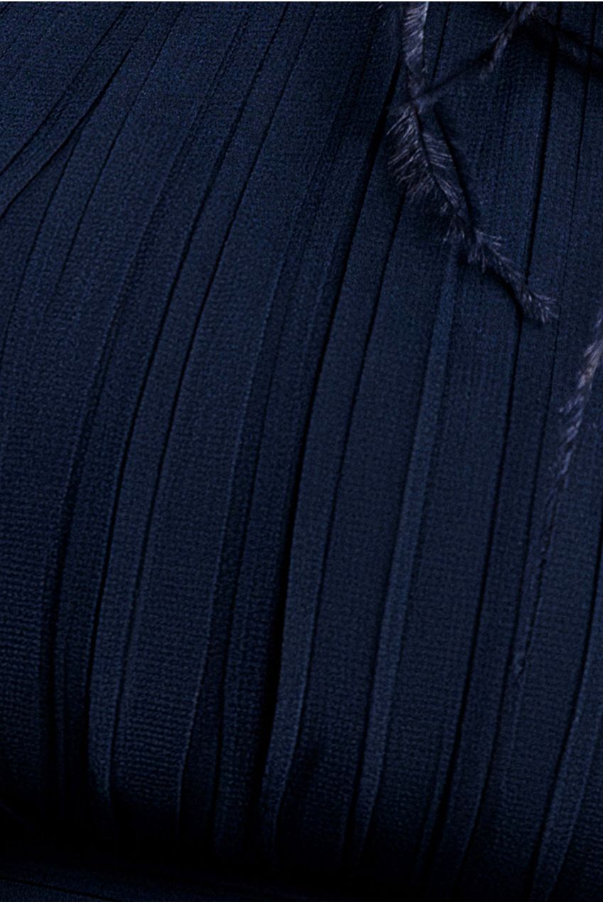 Bridesmaids Chiffon Maxi Dress - Navy by Goddiva
