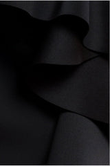 Boobtube Peplum Waterfall Frill Maxi Dress - Black by Goddiva