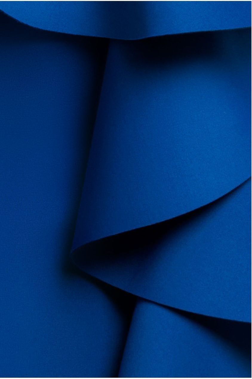 Boobtube Peplum Waterfall Frill Maxi Dress - Royal Blue by Goddiva