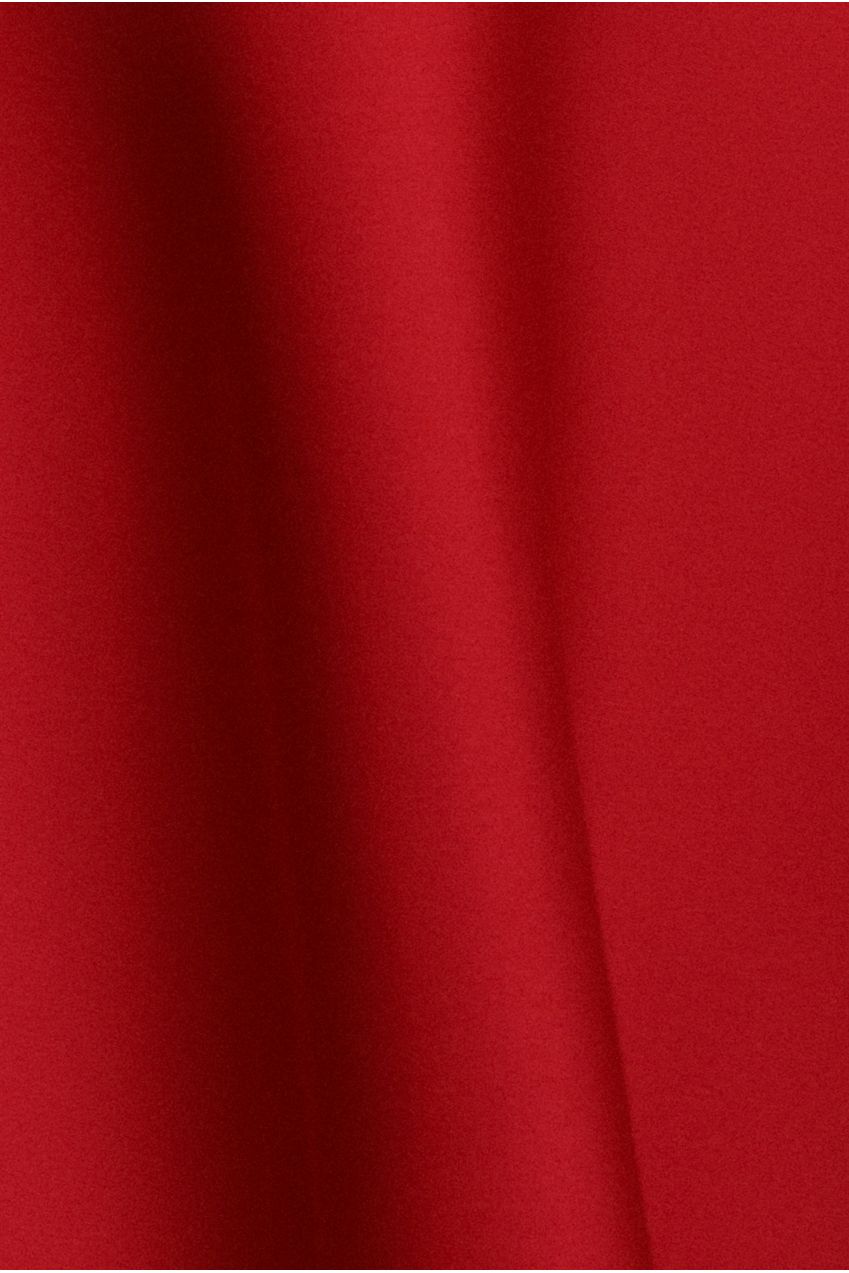 Cap Sleeve Skater High Low Midi Dress - Red by Goddiva
