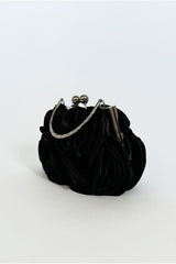 3D Rose Clutch Bag In Black by SVNX