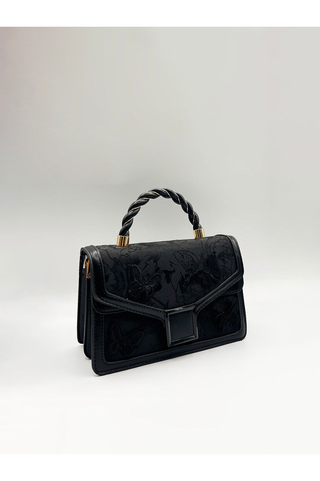 Butterfly Embellished Stachel In Black by SVNX