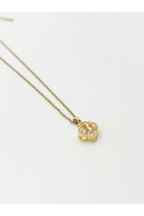 Blush Clover Crystal Pendant Necklace - Gift Boxed by SVNX