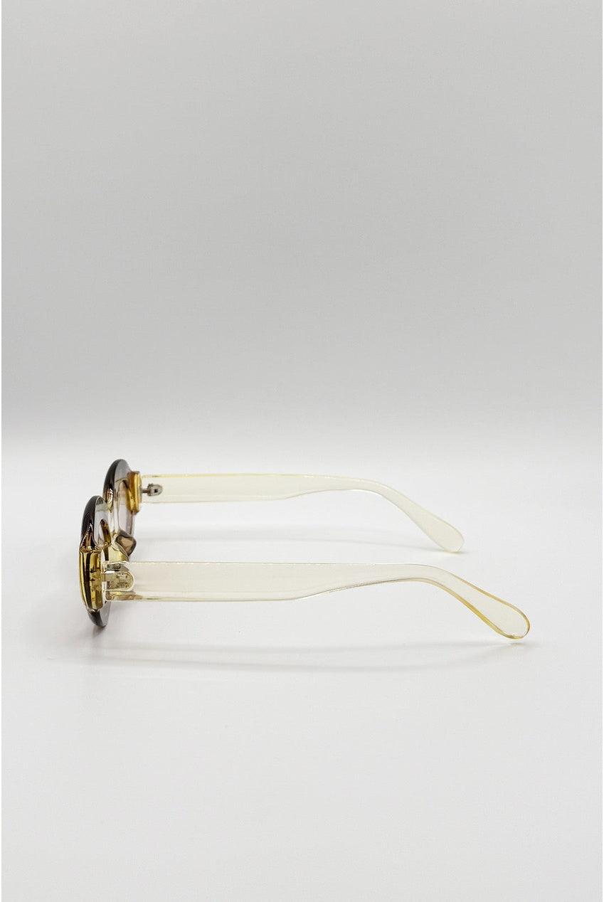 Bold Oval Sunglasses by SVNX