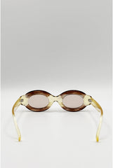 Bold Oval Sunglasses by SVNX