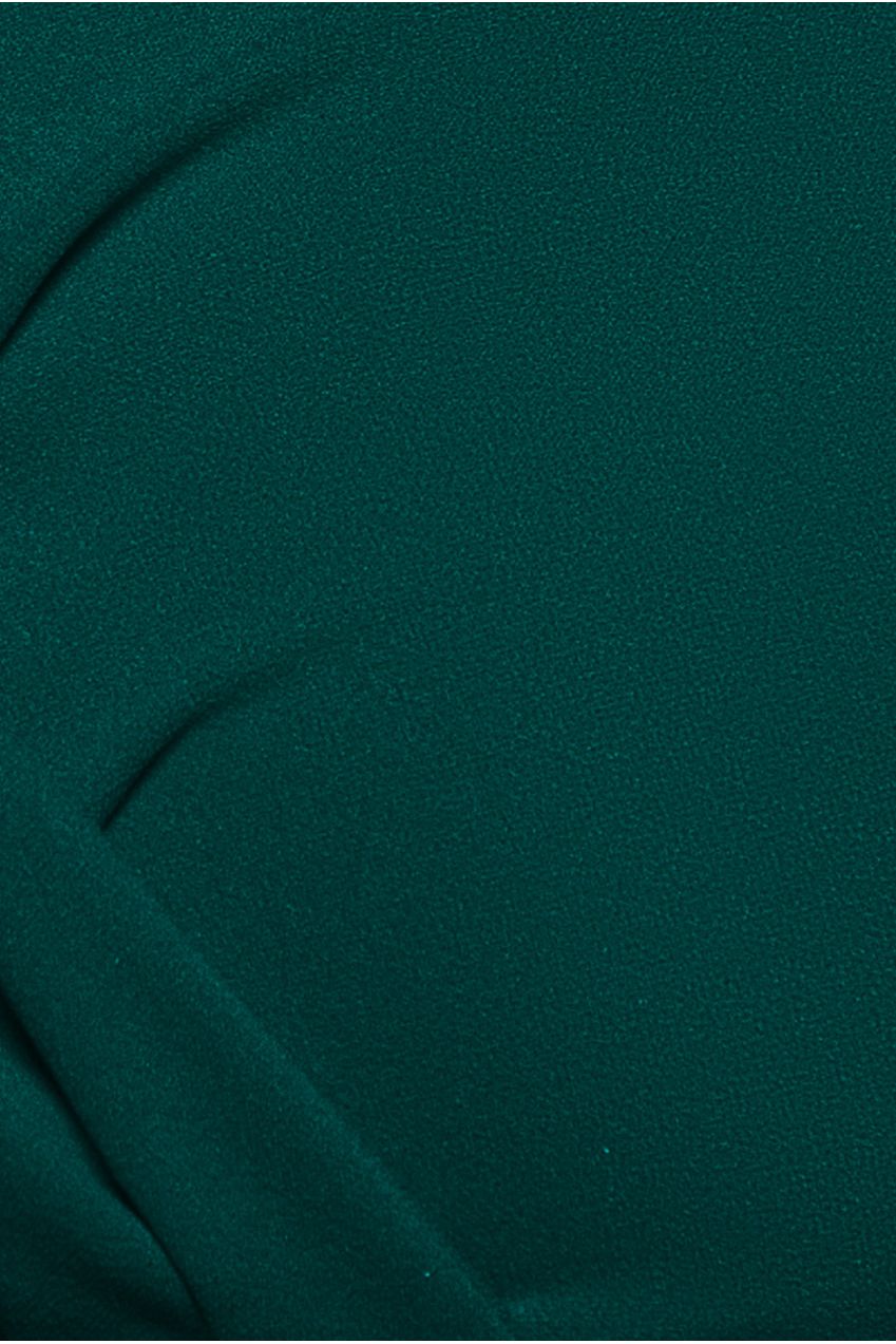 Bardot Scuba Jumpsuit - Emerald Green by Goddiva Plus