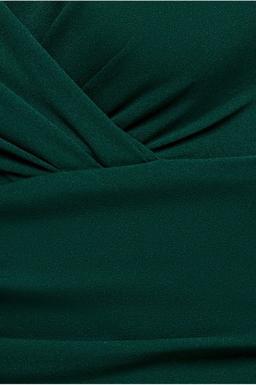 Bardot Scuba Jumpsuit - Emerald Green by Goddiva