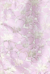 Cami Floral Jacquard Dip Hem Dress In Lilac by Chi Chi London