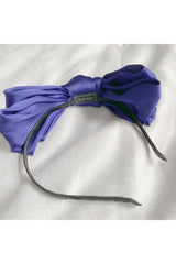 Blue Fascinator Bow Headband by QueenMee Accessories
