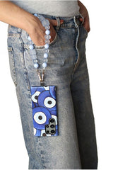 Acrylic Phone Strap - Matte Blue by Goddiva Accessories